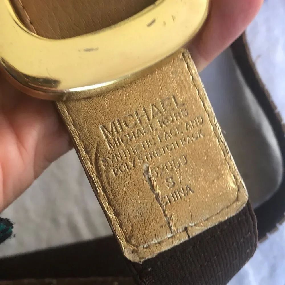 Michael Kors, brown and gold belt size S - Picture 5 of 8